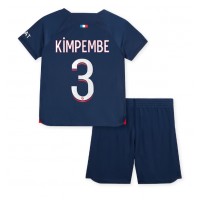 Paris Saint-Germain Presnel Kimpembe #3 Domaci Dres za djecu 2023-24 Kratak Rukav (+ Kratke hlače)